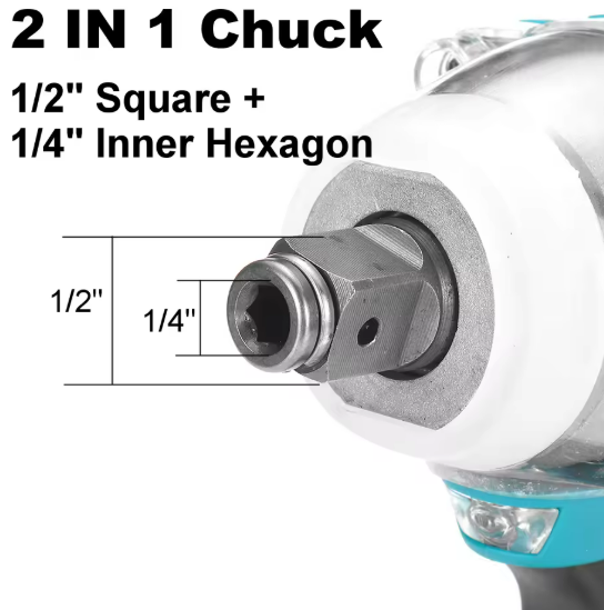 Gisam 520Nm Akkumutterinväännin 1/2"